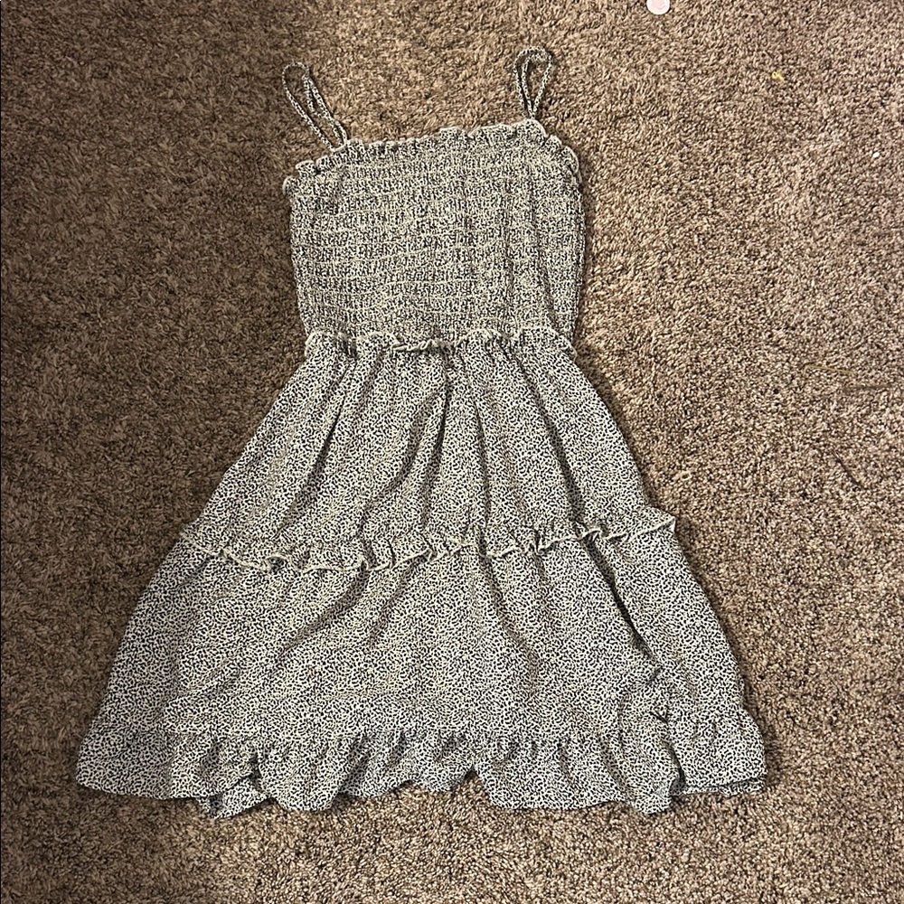 Jessica Simpson Monochrome Ruffle Mini Dress
